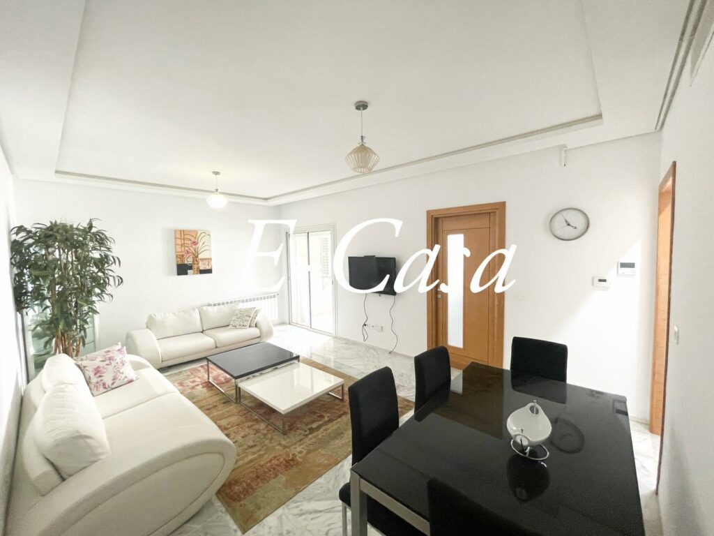 À louer un appartement S2 meublé aux jardin de carthage